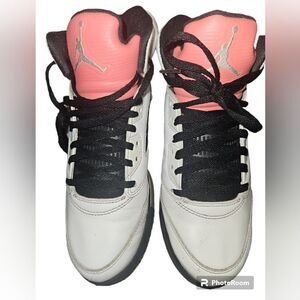 Kids Air Jordan 5 Retro GS 'Sunblush' Youth Sneakers 440892-115 size 7.5